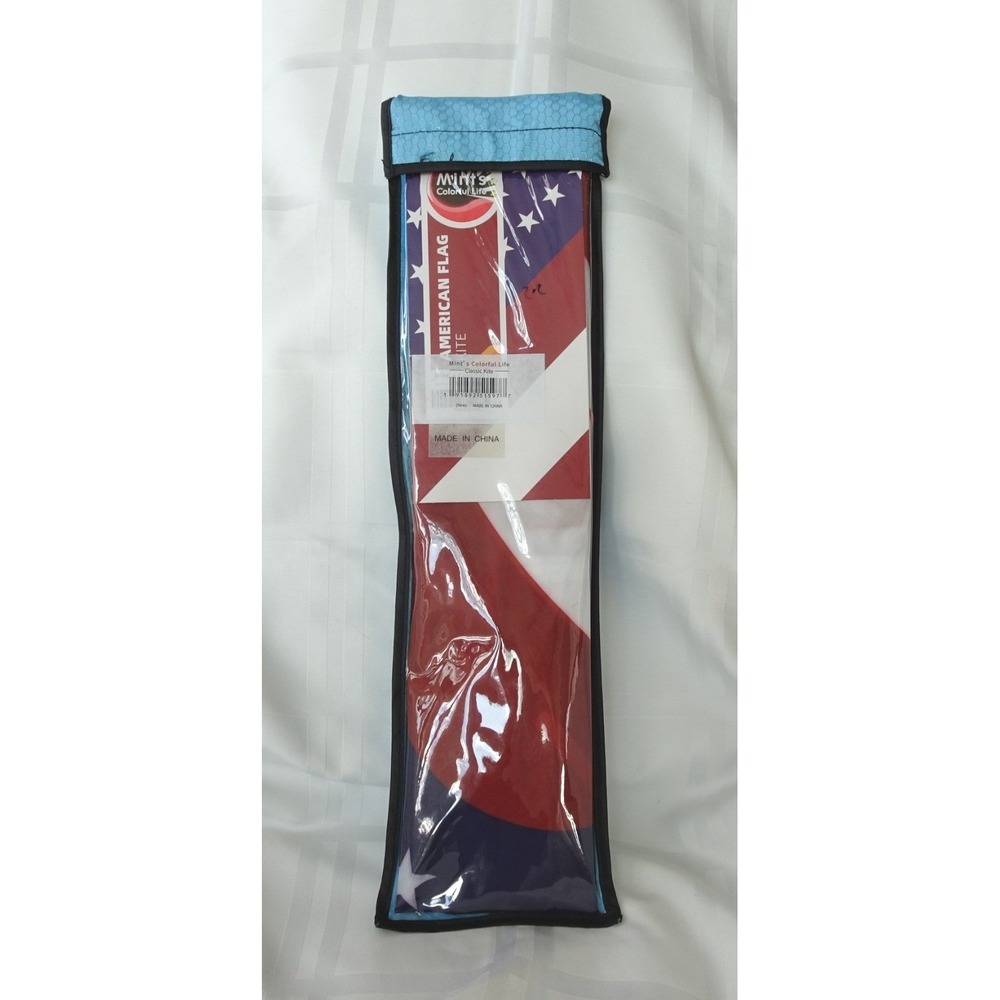 Mint's Colorful Life American Flag Kite with case.